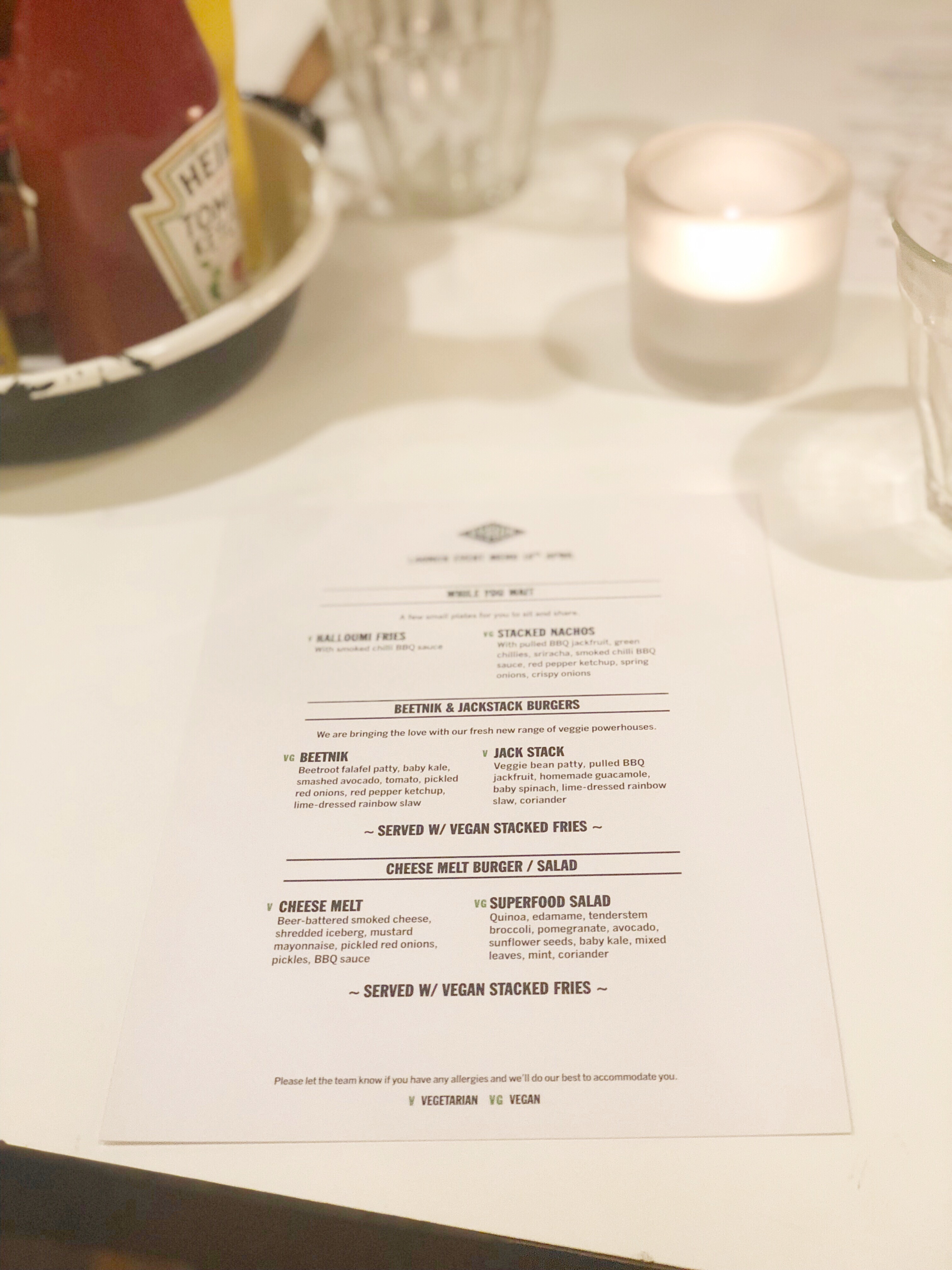 Byron Burger Vegan Menu Beetnik